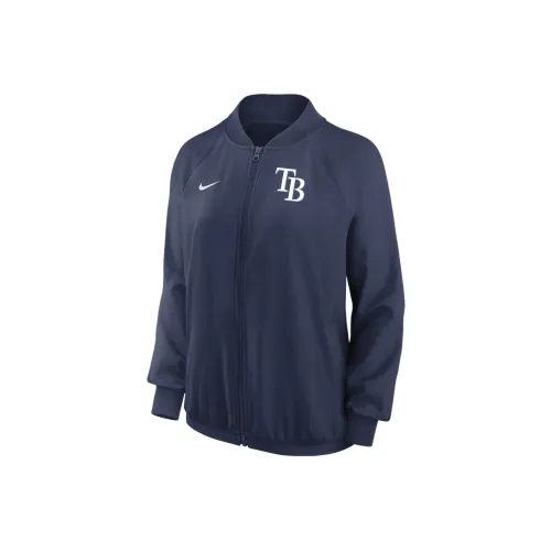 Nike Dri-FIT Team MLB Tampa Bay beanie Jackets Coats Women's Marine Blue