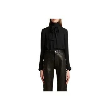KHAITE Tash Scarf detail Silk Blouse