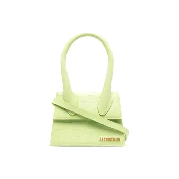 Jacquemus Leather Clutch Handbag Women's Green