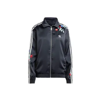 Adidas Originals Women's Graphics Floral Firebird Track Top Black