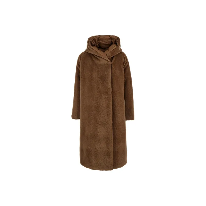 MaxMara Buttoned Long Sleeved Reversible Coat-0
