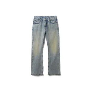 SIMWOOD Jeans Men's Washable Nostalgic Medium Blue
