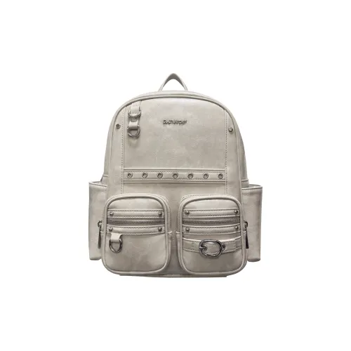 CULTIVATOR PU Backpack Medium Size Unisex Beige/Russet/Black