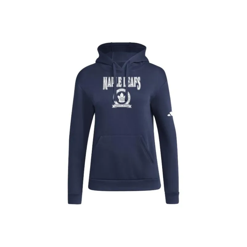 Adidas Maple Leafs Sweatshirts Women's Navy Blue-0