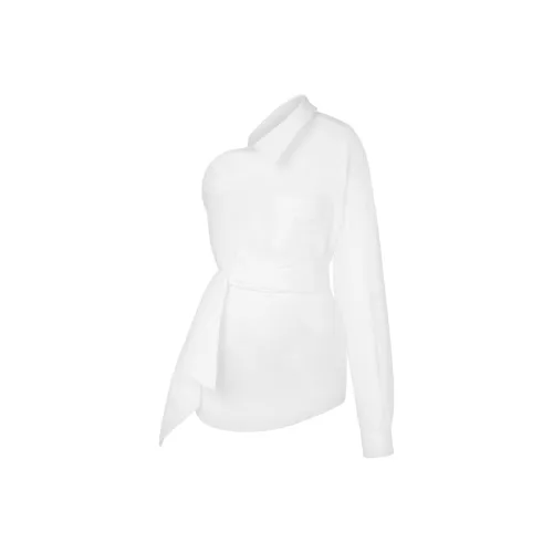 MOSCHINO One Shoulder Asymmetric Shirt