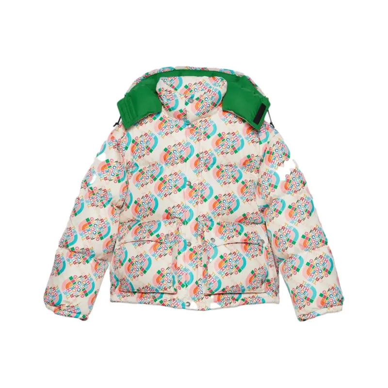 GUCCI X The North Face Down Jacket Multicolor/Ivory-3