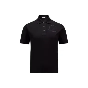 Moncler Logo embroidered Cotton Polo Shirt