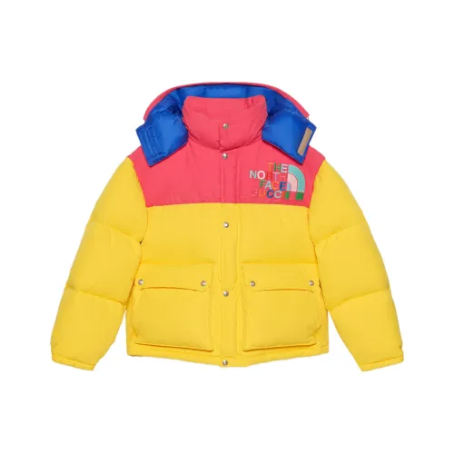 GUCCI X The North Face Down Jacket Yellow/Multicolor