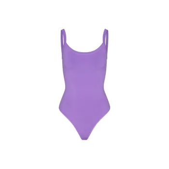 SKIMS COTTON JERSEY SCOOP NECK BODYSUIT Bodysuits Women's ULTRA VIOLET/Ultraviolet