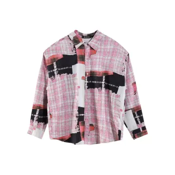 Incolore Shirt Women's Pink Plaid