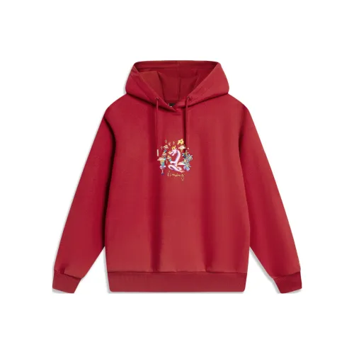 LiNing Sports Trend Series Sweatshirt Women's Samba Red