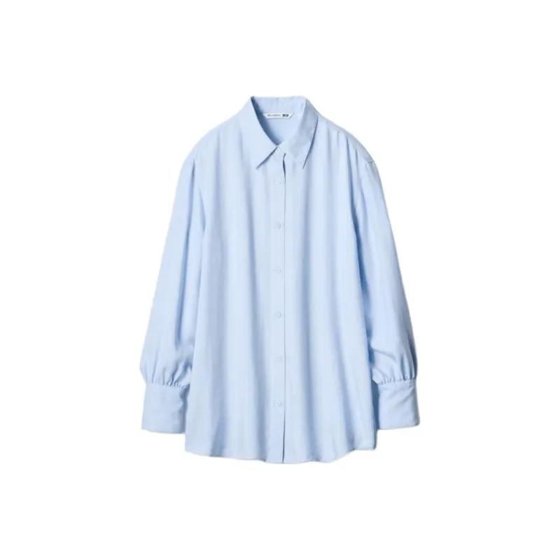 Jw Anderson X UNIQLO JWANDERSON Co brand Shirts Women's Light Blue-0