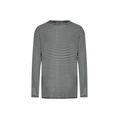 Little Pull Knitwear Women's Black White Stripes