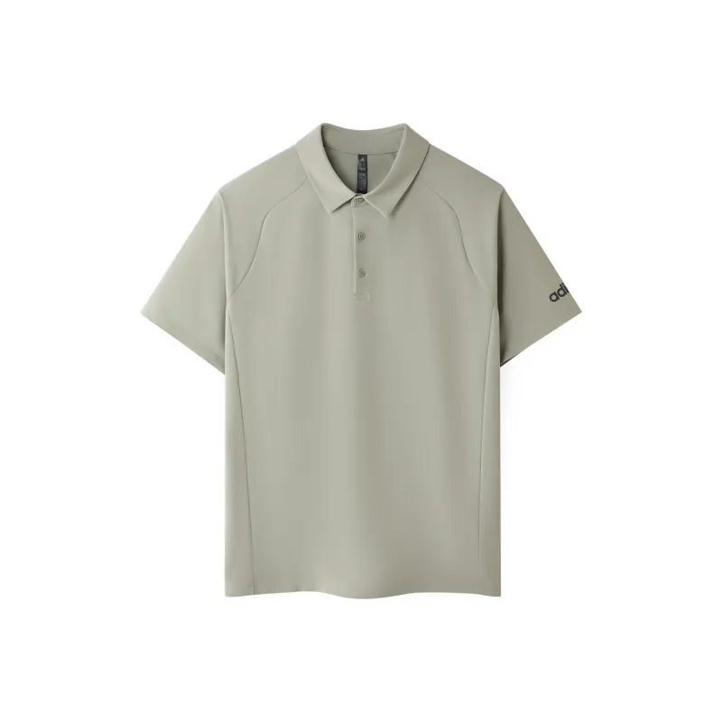 Adidas Polo Shirt Men's Gray Green-0