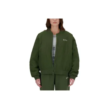 New Balance Linear Heritage Woven Jackets Coats Women's Kombu Green