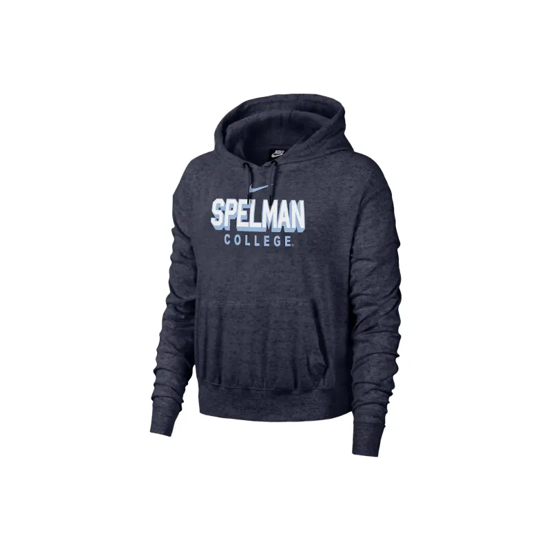 Nike WoSpelman Gym Vintage College Hoodie Navy Heather-0