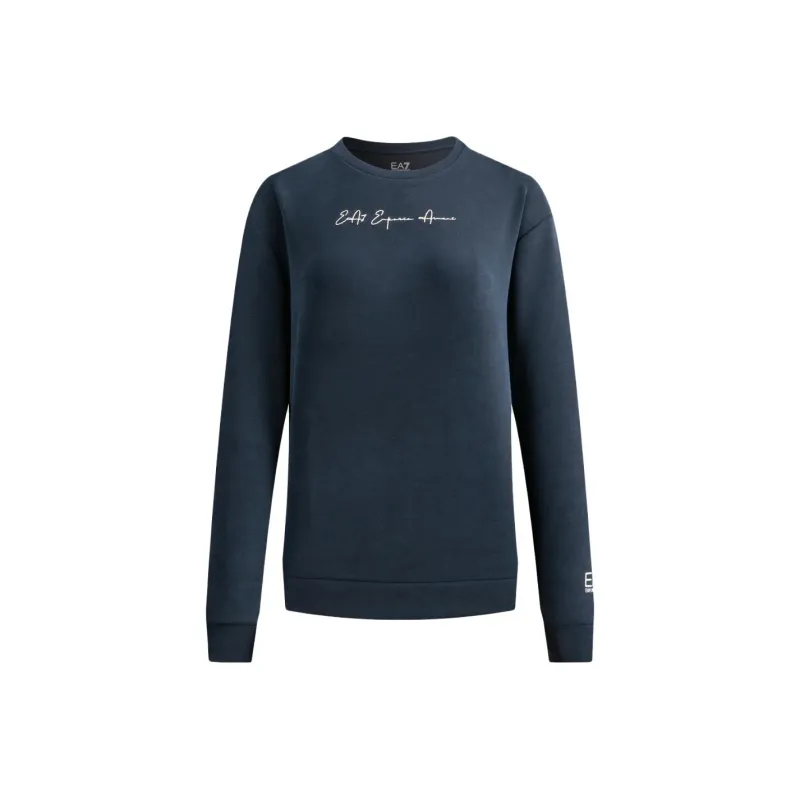 EMPORIO ARMANI EA7 FW23 Sweatshirt Women's Navy Blue-0