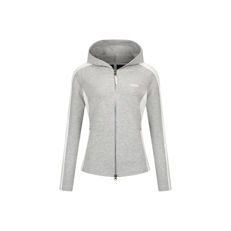 KSWISS Fashion Versatile Sports Hooded Knitted Fabric Top Women's 1911496-3