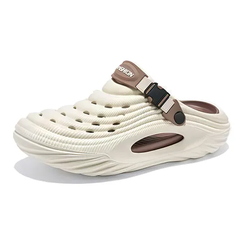 MashiMaro Men's Summer Platform Breathable Closed Toe Slippers