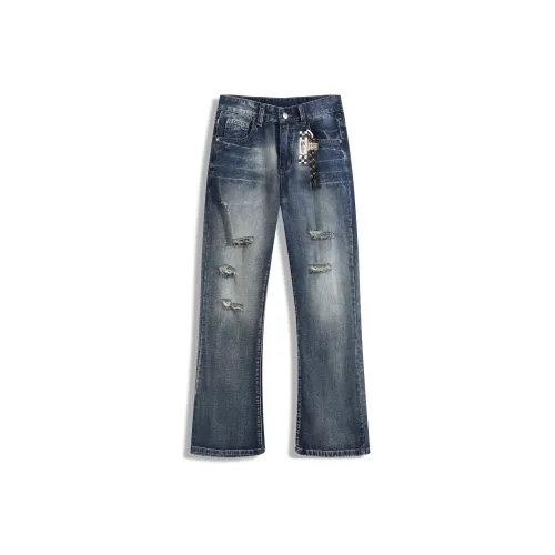 Jeans Cargo Kaki à Taille