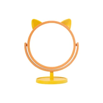JOYTOUR Portable Standing Kitten Round Mirror Dressing & Grooming
