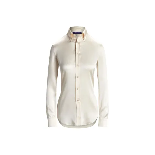 Ralph Lauren Button-Down Long-Sleeved Satin Shirt