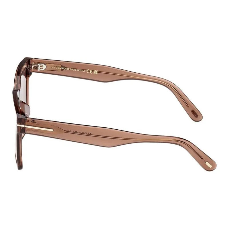 TF Plate Frame Square Sunglasses Unisex Brown-3