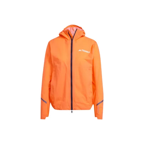 adidas code Terrex Xperior 2.5l Light Rain.Rdy Jacket Jackets Coats Women's Half Impact Orange