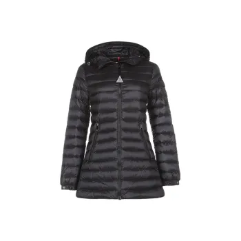 Moncler Ments Full Zip Hooded Long Jacket 'Black'