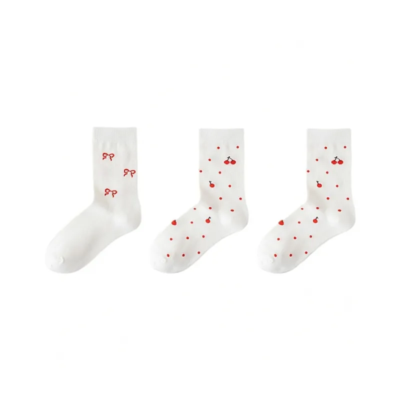 H YXIANG Mid Calf Socks Women's Combo Set-18