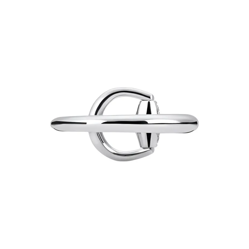 GUCCI 18K Gold, Diamond Rings Unisex Silver-3