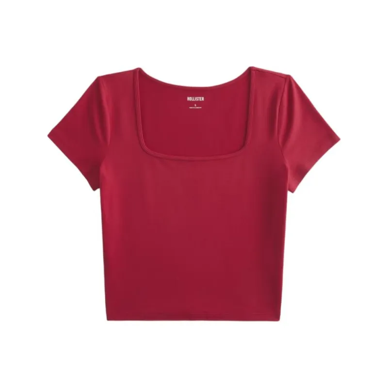Hollister T-Shirts Women's Red-0