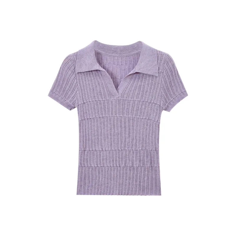 SUSANSAN T Shirt Women's Taro Purple-0