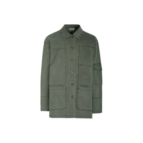 Little Pull Jackets Coats Women's Olive Green