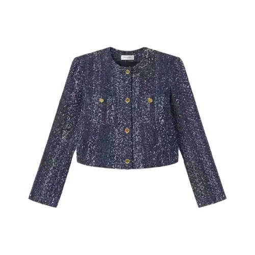 check-print FW24 suedes & Coats Women's Blue