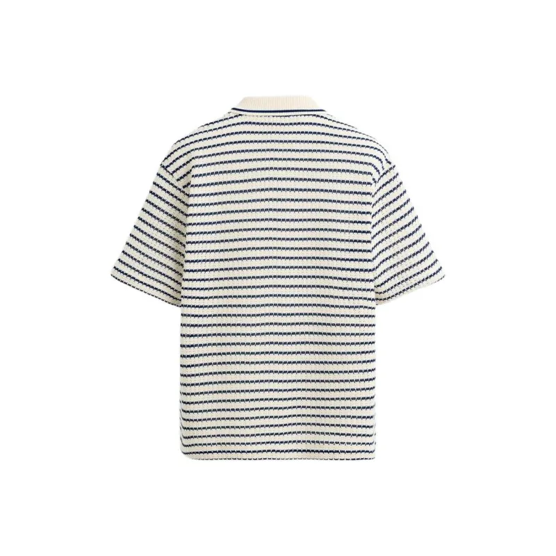 ZARA Polo Shirt Men's Nude/Sea Blue-1