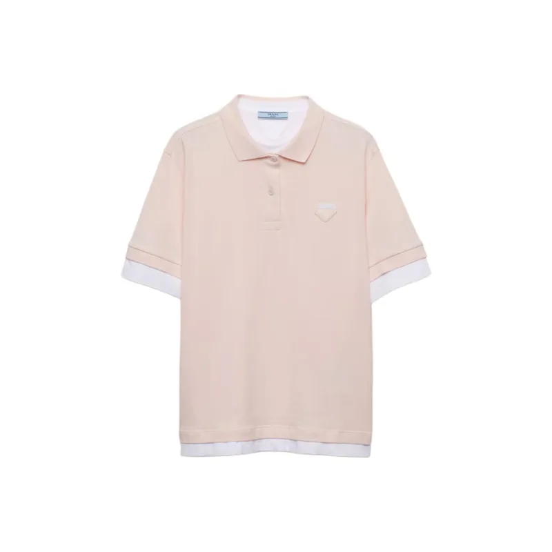 PRADA SS24 Polo Shirt Women's Peach-0