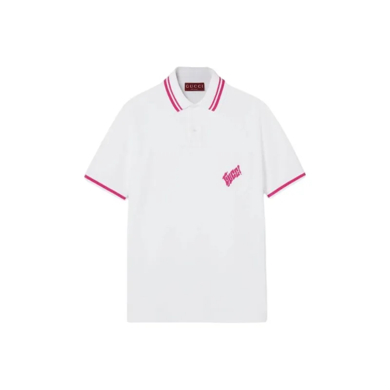 GUCCI FW25 Lido Collection Polo Shirt Men's White-0