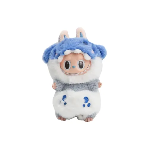 [Dress Up Doll] POP MART LABUBU THEMONSTERS Heartbeat Macaron Small Shark Hang Tag Box 15CM