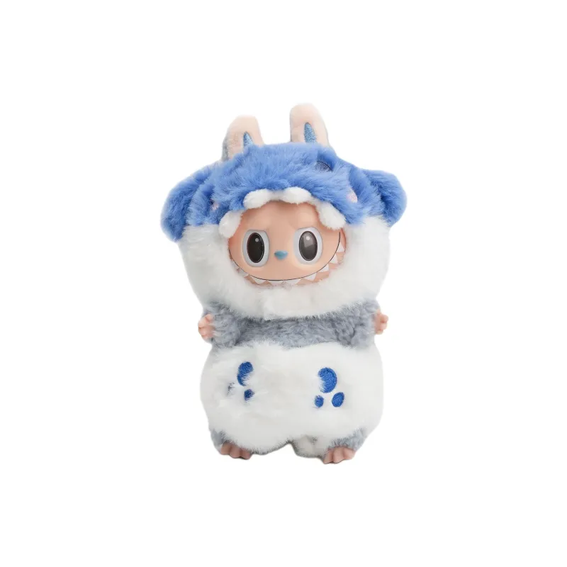 [Modified Doll] POP MART LABUBU THEMONSTERS Heartbeat Macaron Small Shark Hang Tag Box 15CM-0