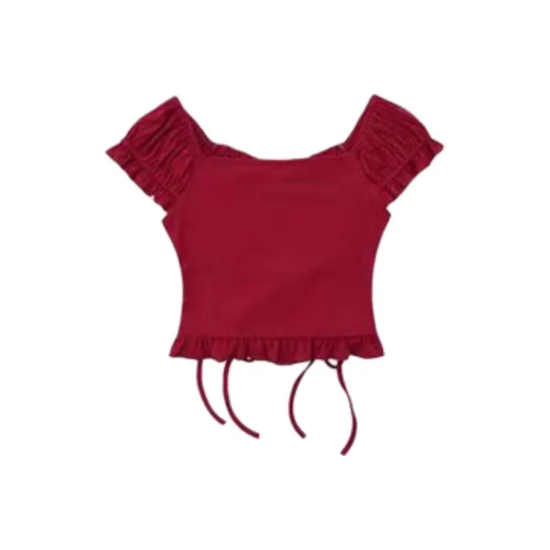 ABCMININ T Shirts Women's Red-1