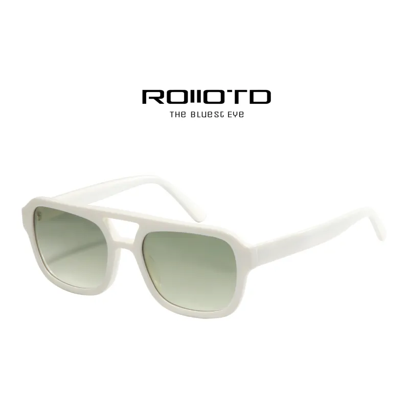 ROLLOTD Plate Frame Rectangular Sunglasses Unisex-11