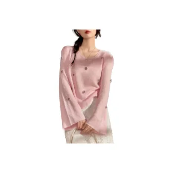QIAOYUHUAZUN Knitwear Women's Pink