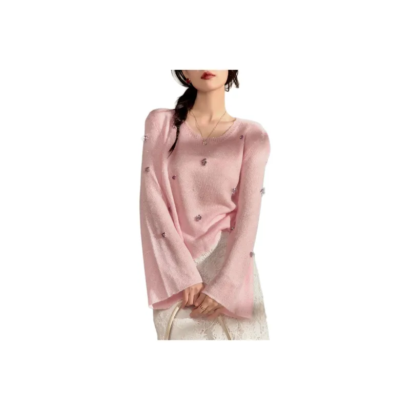 QIAOYUHUAZUN Knitwear Women's Pink-0