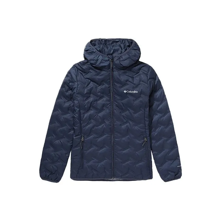 Columbia Down Jacket Winter Women's Blue-0