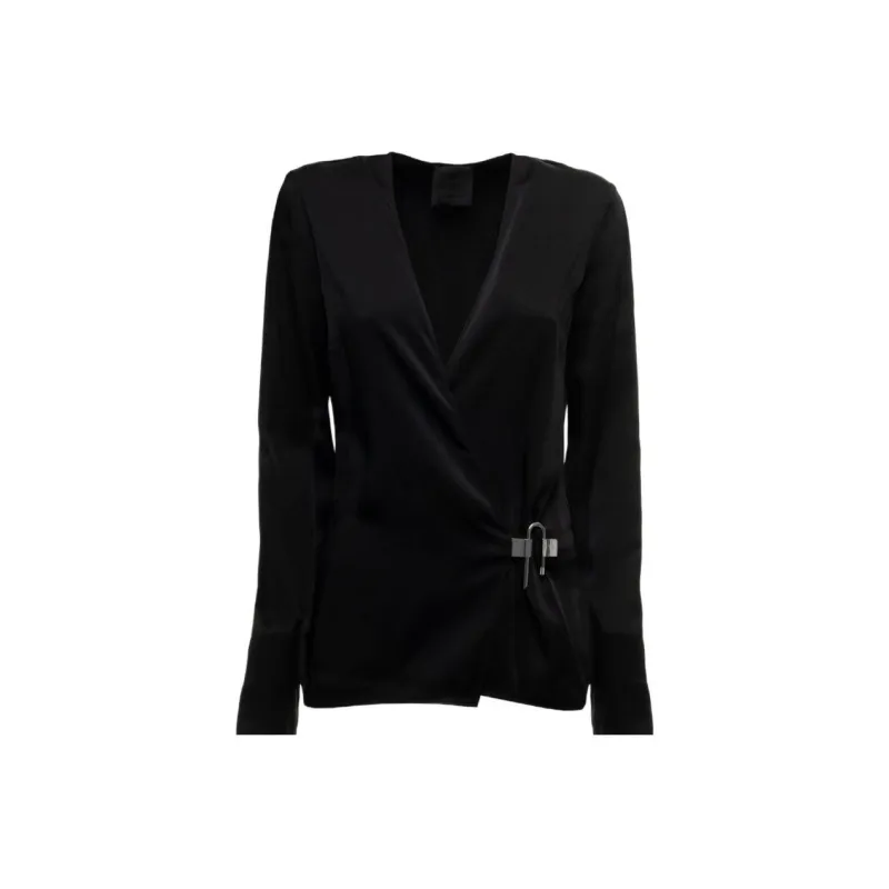 Givenchy Long Sleeve Wrap Top-0