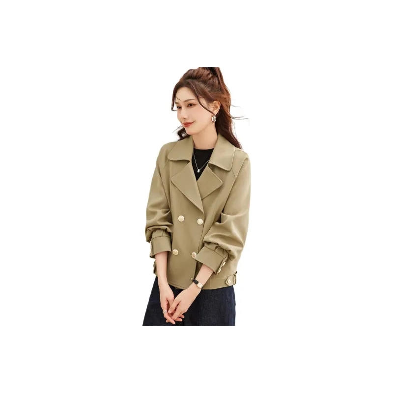 TERRE BLEUE Jackets Coats Women's Khaki-0