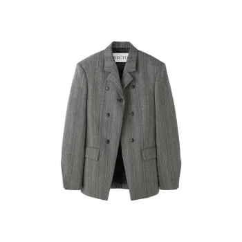 RECTO FW24 BUDDIE VIRGIN WOOL TAILORED JACKET Jackets Coats Women's CHARCOAL GREY/Charcoal Gray