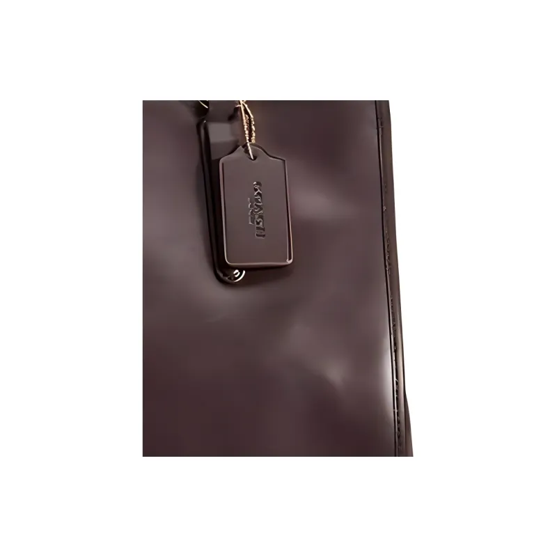 COACH Crosby Smooth Leather Shoulder Bag Crossbody Bag Handbag Large Size Women's Dark Brown-1