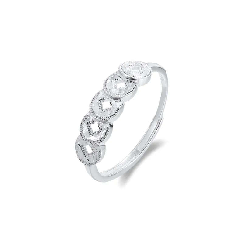 CUTE DAME 999 Fine Silver Rings Women's-5
